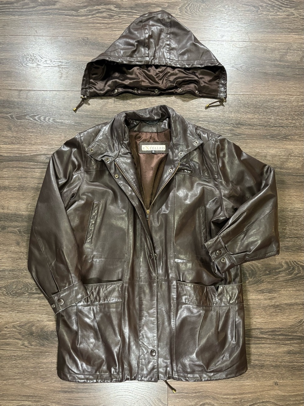 Vintage Brown Leather Jacket Size Women’s XL